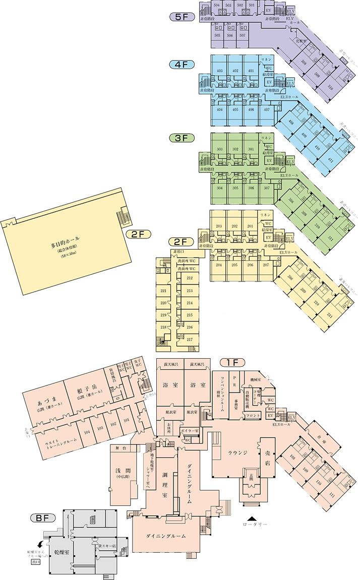 Hotel floor plan